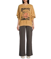 Hurley Take Me Surfing Long Sleeve Boyfriend Fleece Graphic Sweatshirt