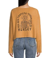 Hurley Trouble In Paradise Long Sleeve Cropped T-Shirt