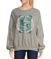 Hurley Undefeated Long Sleeve Boyfriend Fleece Graphic Sweatshirt