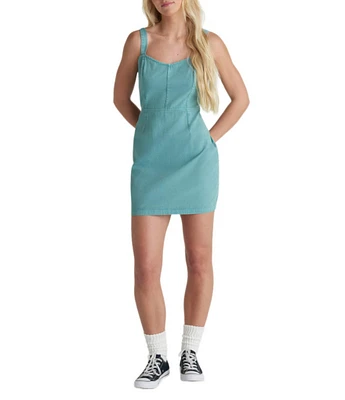 Hurley Wavy Days Sleeveless Twill Dress