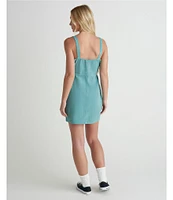Hurley Wavy Days Sleeveless Twill Dress