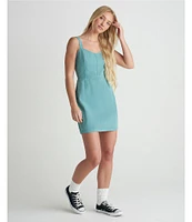 Hurley Wavy Days Sleeveless Twill Dress