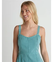 Hurley Wavy Days Sleeveless Twill Dress
