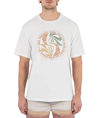 Hurley Yin Yang Palms Short Sleeve T-Shirt