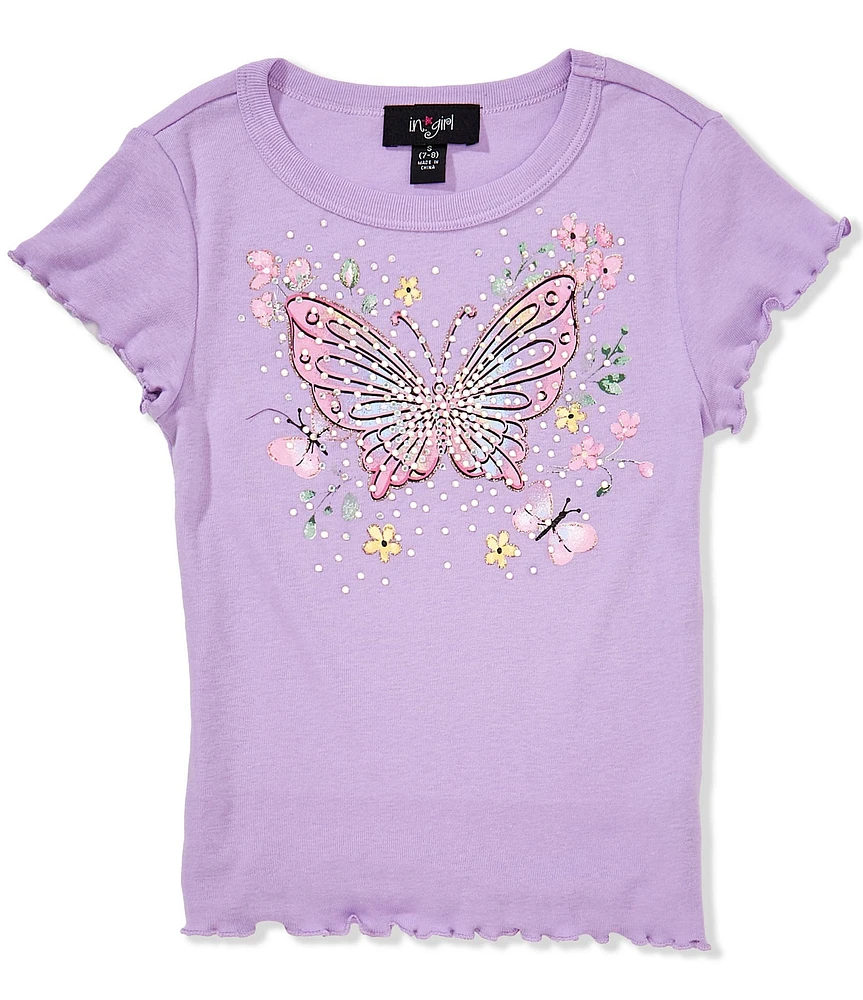 I.N. Girl Big Girls 7-16 Butterfly Short-Sleeve T-Shirt
