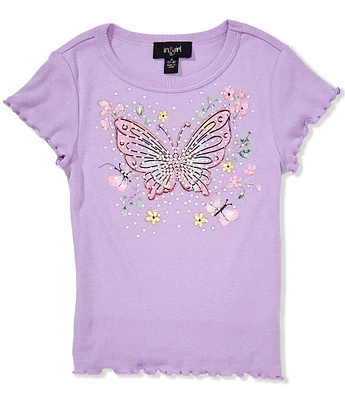 I.N. Girl Big Girls 7-16 Butterfly Short-Sleeve T-Shirt
