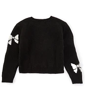 I.N. Girl Big Girls 7-16 Long Sleeve Bow Sweater