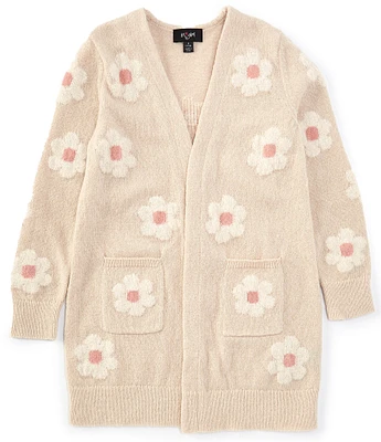 I.N. Girl Big Girls 7-16 Long-Sleeve Daisy Cardigan