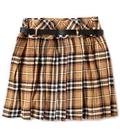 I.N. Girl Big Girls 7-16 Plaid Drop-Waist Pleated Skirt