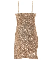 I.N. Girl Big Girls 7-16 Sequin-Embellished Sheath Dress