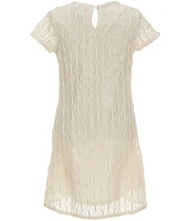I.N. Girl Big Girls 7-16 Short Sleeve Crochet Knit Dress