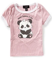 I.N. Girl Big Girls 7-16 Short-Sleeve Panda T-Shirt