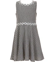 I.N. Girl Little Girls 4-6X Daisy Gingham Sleeveless Fit & Flare Dress