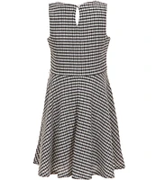 I.N. Girl Little Girls 4-6X Daisy Gingham Sleeveless Fit & Flare Dress
