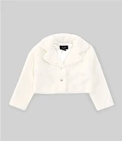 I.N. Girl Little Girls 4-6X Long Sleeve Faux-Fur Jacket