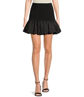 I.N. San Francisco Bubble Hem Mini Skirt