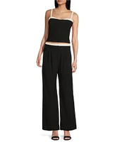 I.N. San Francisco Contrast Corset Coordinating Crop Top