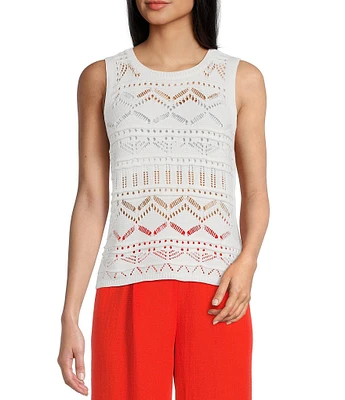 I.N. San Francisco Crochet Sweater Tank Top