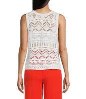 I.N. San Francisco Crochet Sweater Tank Top