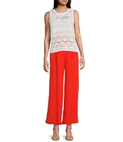 I.N. San Francisco Crochet Sweater Tank Top