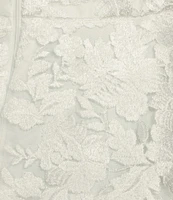 I.N. San Francisco Embroidered Sweetheart Neck Spaghetti Strap Fit & Flare Triple Tiered Dress