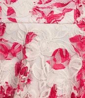 I.N. San Francisco Floral Lace Pattern Fit And Flare Dress