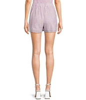 I.N. San Francisco Floral Print Mini Ruffle Overlay Coordinating Skort