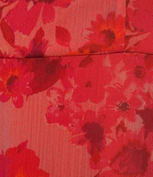 I.N. San Francisco Floral Print Off The Shoulder Asymmetrical Dress