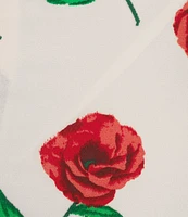 I.N. San Francisco Floral Print V-Neck Spaghetti Strap Ruffled Midi Dress