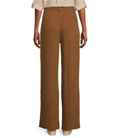 I.N. San Francisco Linen Wide Leg Tailored Pants