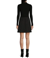 I.N. San Francisco Long Sleeve Two-Fer Short Skirt Sweater Dress