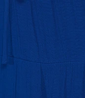 I.N. San Francisco Solid Tiered Gauze Texture Coordinating Long Skirt