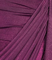 I.N. San Francisco Strapless Sweetheart Neck Shirred Fitted Drape Sash Dress