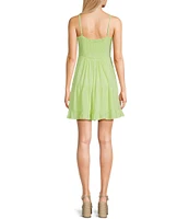 I.N. San Francisco Sweetheart Tie Front Dress