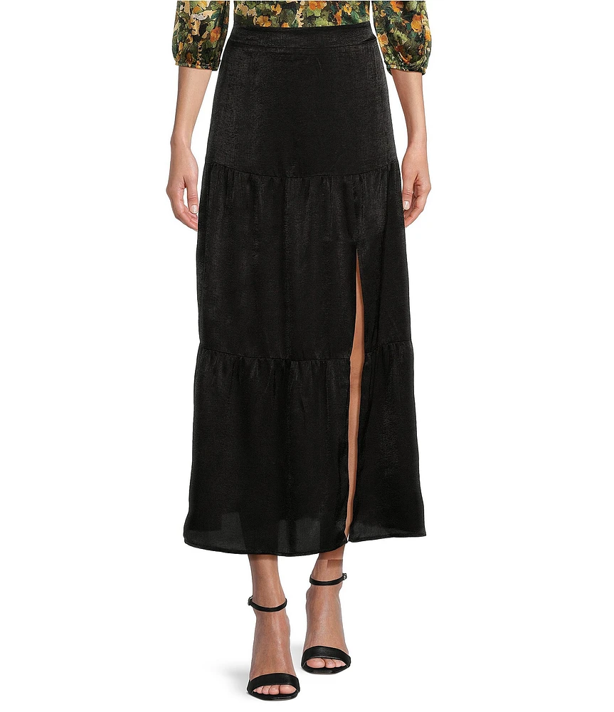 I.N. San Francisco Tiered Maxi Skirt