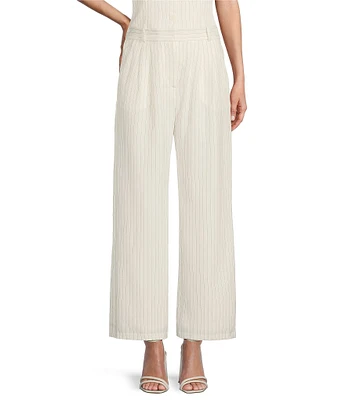 I.N. San Francisco Stripe Wide Leg Coordinating Tailored Pants