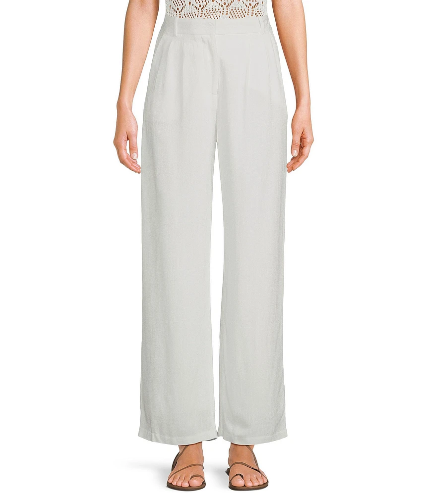 I.N. San Francisco Wide-Leg Tailored Trousers