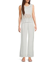 I.N. San Francisco Wide-Leg Tailored Trousers