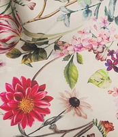 I.N. San Francisco Wildflower Print Off The Shoulder Spaghetti Strap Cowl Neck Midi Slit Dress
