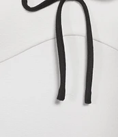 I.N. San Francisco Woven Strapless Front Tie Drop Waist Mini Dress