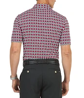 IBKUL Casino Royale Printed Short Sleeve Polo Shirt