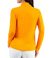 IBKUL Solid Long Sleeve Quarter Zip Top