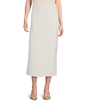 IC Collection Air Sponge Knit Pull-On Pencil Skirt