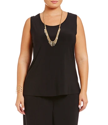 IC Collection Plus Size Scoop Neck Sleeveless Tank