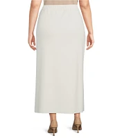 IC Collection Plus Size Air Sponge Knit Pull-On Pencil Skirt