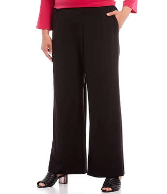 IC Collection Plus Size Wide Leg Pants