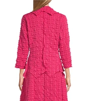 IC Collection Pucker Shawl Collar Open Front Bracelet Sleeve Jacket