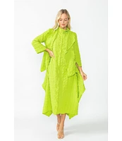 IC Collection Pucker Shawl Collar Open Front Bracelet Sleeve Jacket