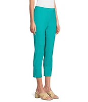 IC Collection Slim Stretch Knit Cropped Pants