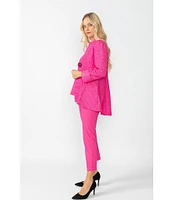 IC Collection Slim Stretch Knit Cropped Pants